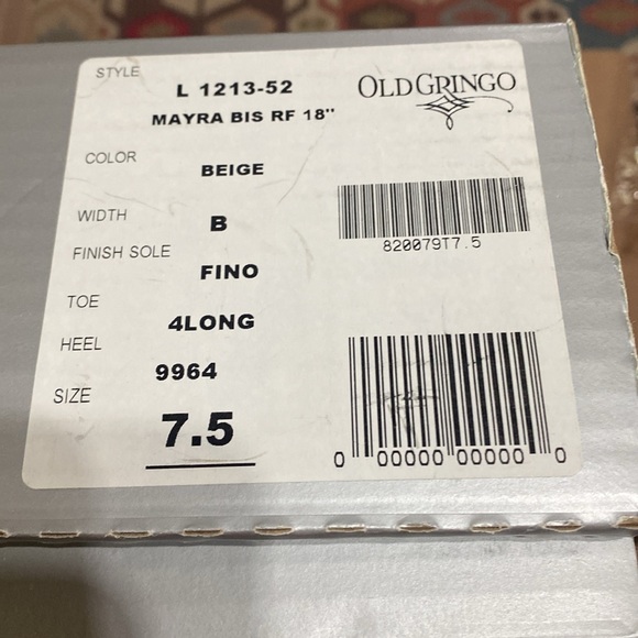 Old Gringo White Heeled Boots - Picture 11 of 16